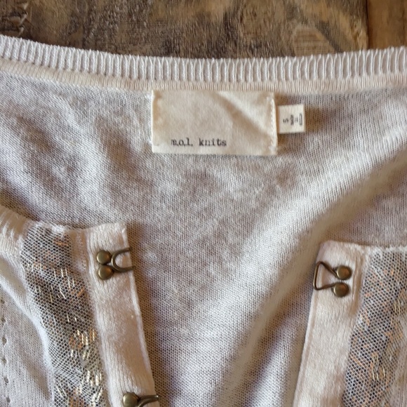 M.O.L. Knits Anthro Linen and Silk Blend Cardigan - Picture 7 of 10